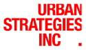 Urban Strategies Inc logo in red text